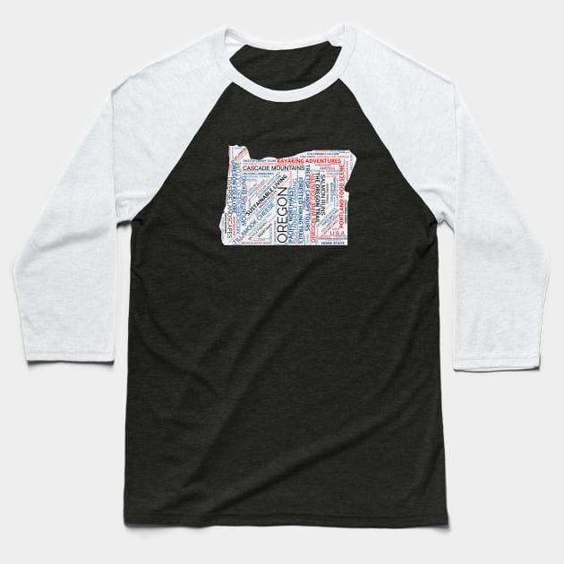 Oregon Trails Baseball T-Shirt by Place Heritages